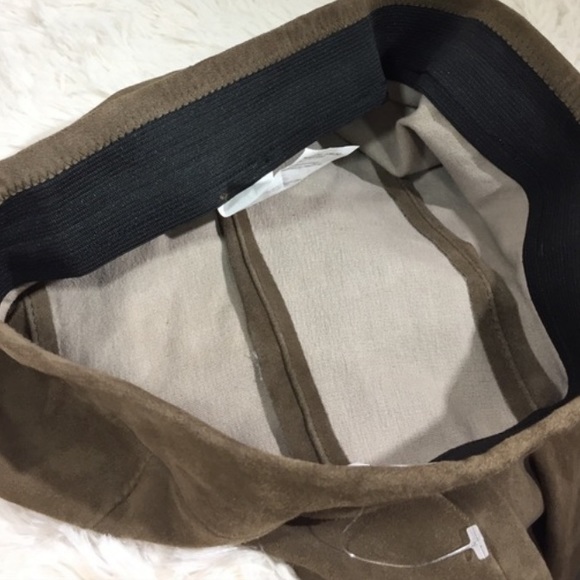 Vince 100% Lambskin Zip Leggings - Picture 7 of 8